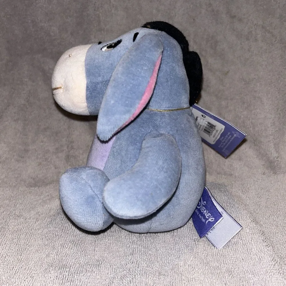Vintage‎ Gund Disney Baby Eeyore Plush Rattle Toy Winnie The Pooh Infant Toy NWT